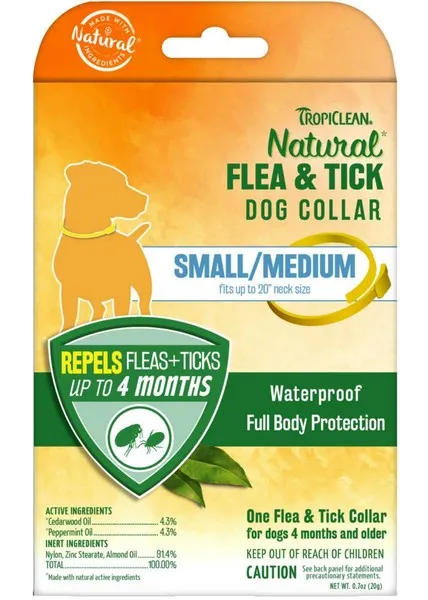 1ea Tropiclean Flea & Tick Repellent Collar For Small Dogs - Flea & Tick